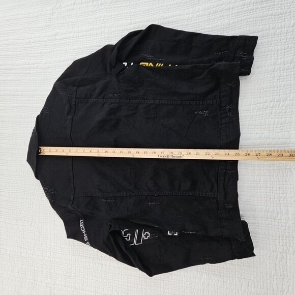 Hudson Outerwear Stretch Denim Jacket Men's Medium Black Long Sleeve Logos EUC - Picture 16 of 16